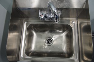 close up of a hand sink