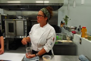 Jo-Ann Laverty, instructing at The Cauldron Food School.