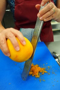 Lemon zest, essential for the jam.