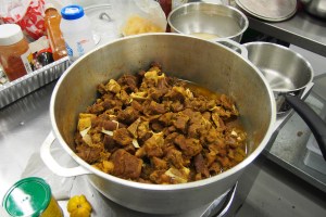 Curried goat