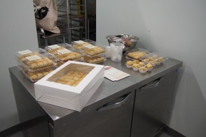 Nouna's Cupboard, selling baklava, raspberry pudding, and soup.