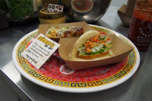 Gongfu bao Street Food bringing together Asian flavours in a sweet pillowy steam bun.